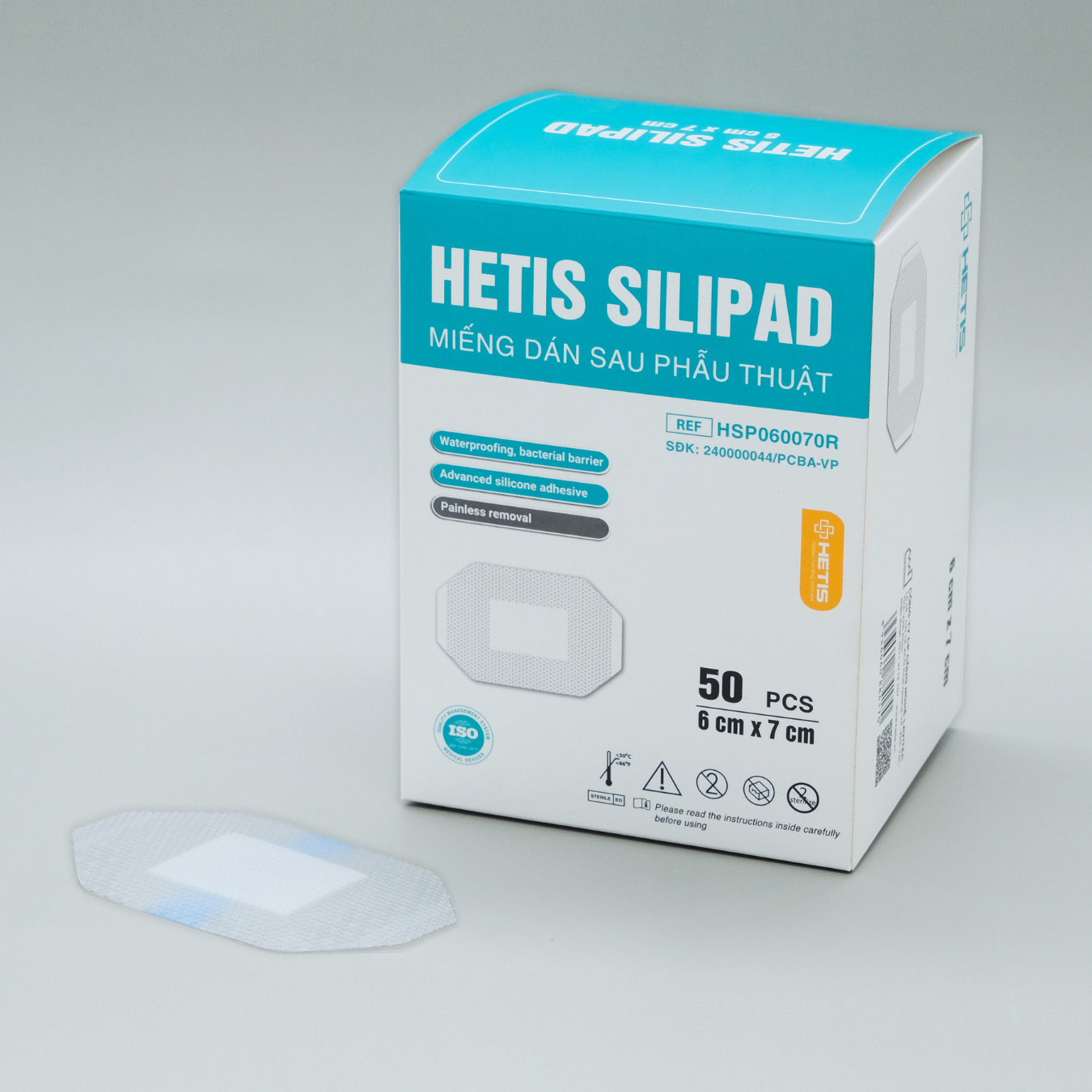 Miếng dán sau phẫu thuật HETIS SILIPAD