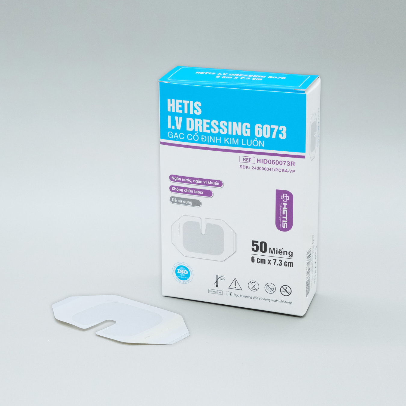 Gạc cố định kim luồn HETIS I.V DRESSING 6073