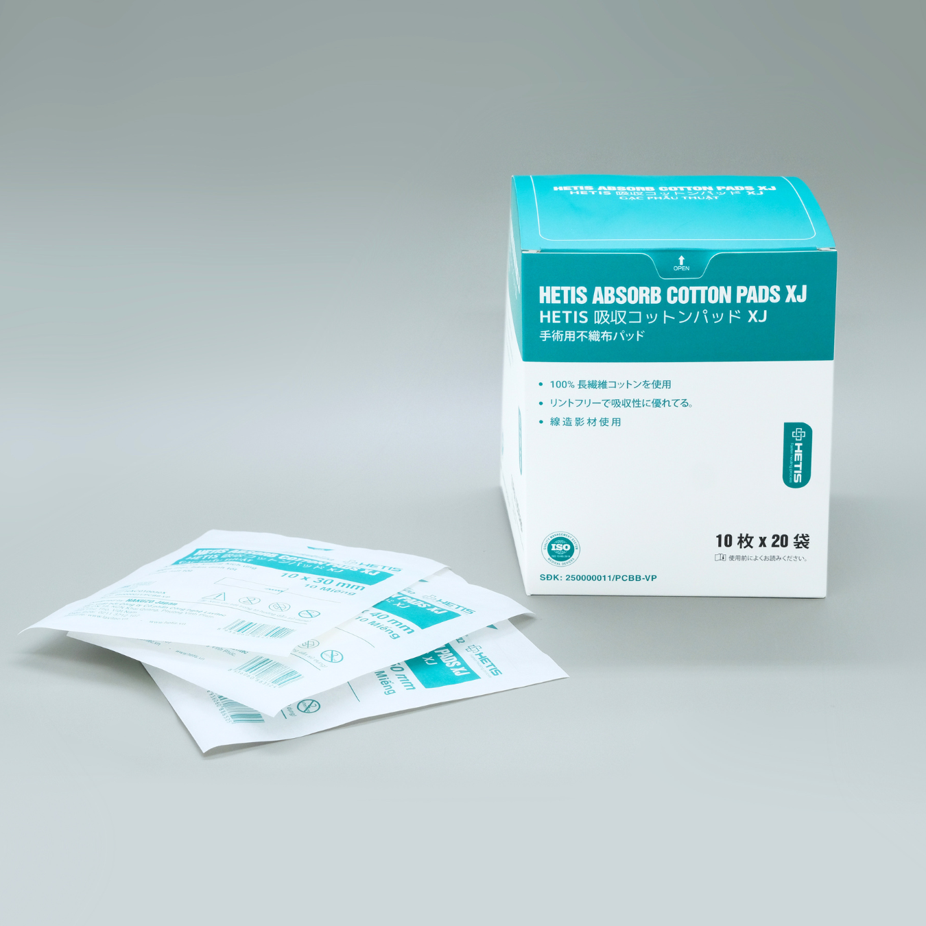 Gạc phẫu thuật não HETIS ABSORB COTTON PADS XJ